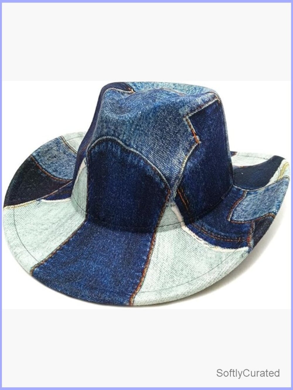 Western Cowgirl Hat Wide Brim Curved Felt Cowboy Hat Cosplay Festival Prop